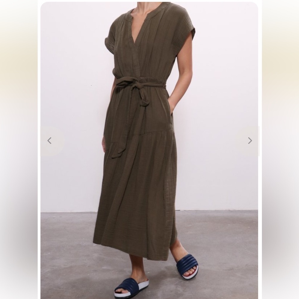 Xirena Gauze Drue Midi Dress. Size XS run big *** missing belt *** - Picture 5 of 12